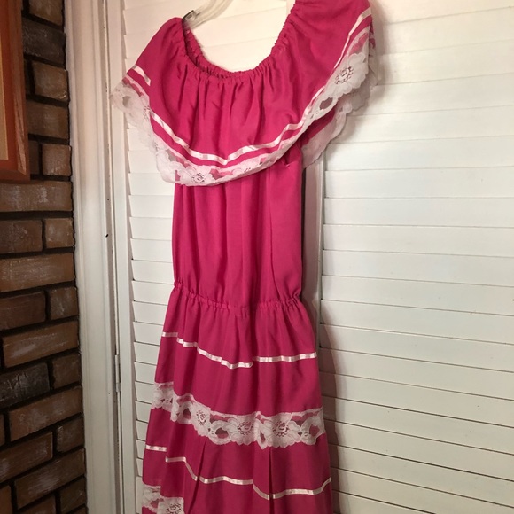 Handmade Mexican Fiesta Dress Med/LG - Picture 2 of 6